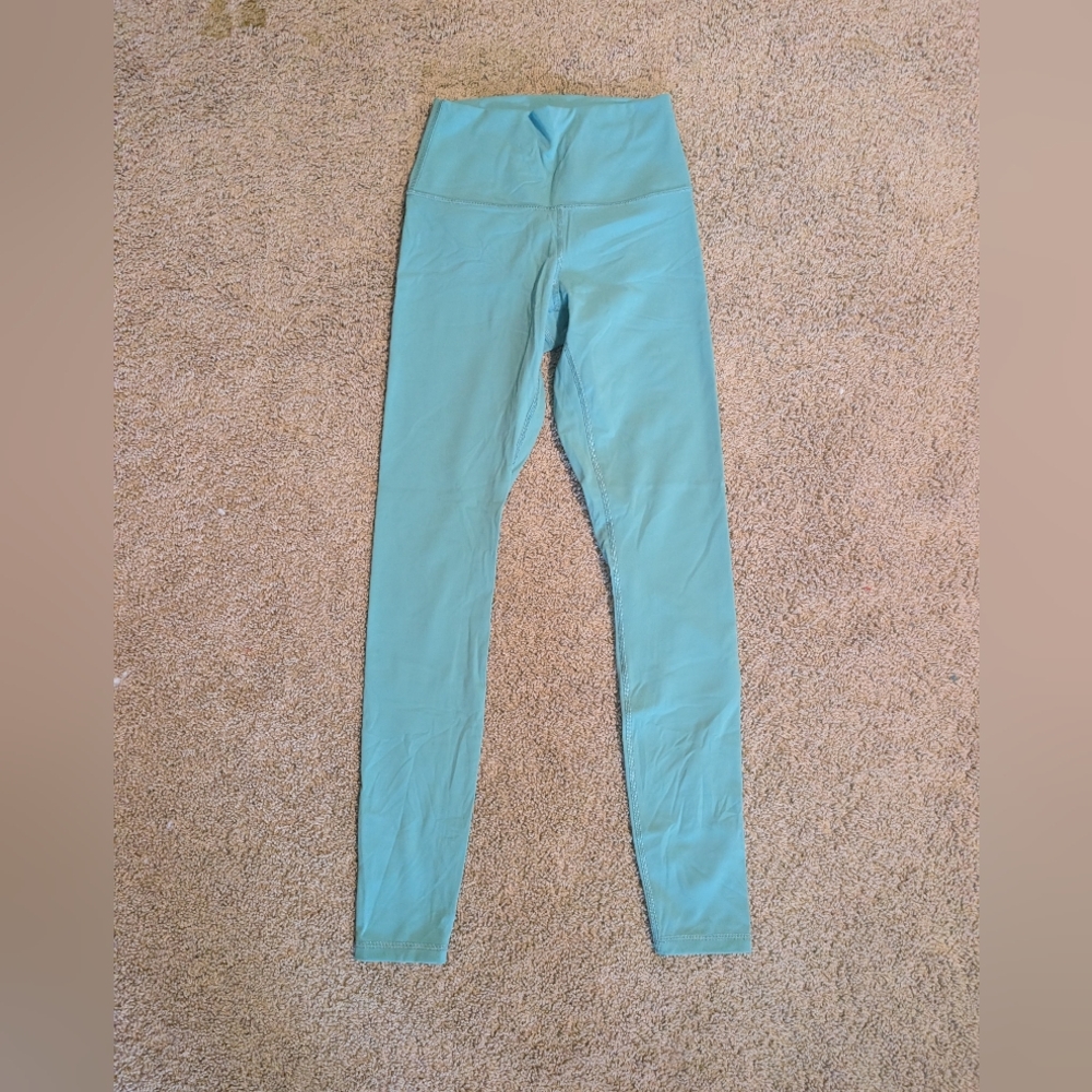 Teal High-Waisted Leggings